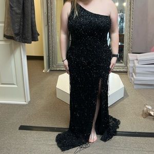 Black Sherri Hill #54896 Size 8